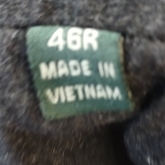 Lauren Ralph Lauren Lined Herringbone pattern Wool Blend Coat Size 46R - Picture 12 of 16